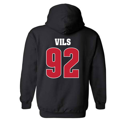 Wisconsin - NCAA Football : Nolan Vils - Classic Shersey Hooded Sweatshirt-1