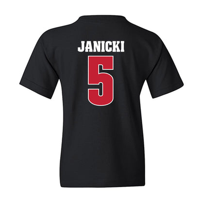 Wisconsin - NCAA Men's Basketball : Jack Janicki - Classic Shersey Youth T-Shirt-1