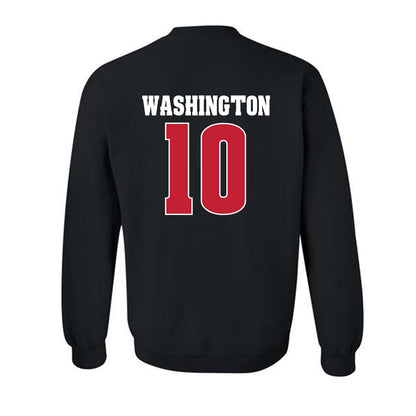 Wisconsin - NCAA Football : Jahmare Washington - Classic Shersey Crewneck Sweatshirt-1