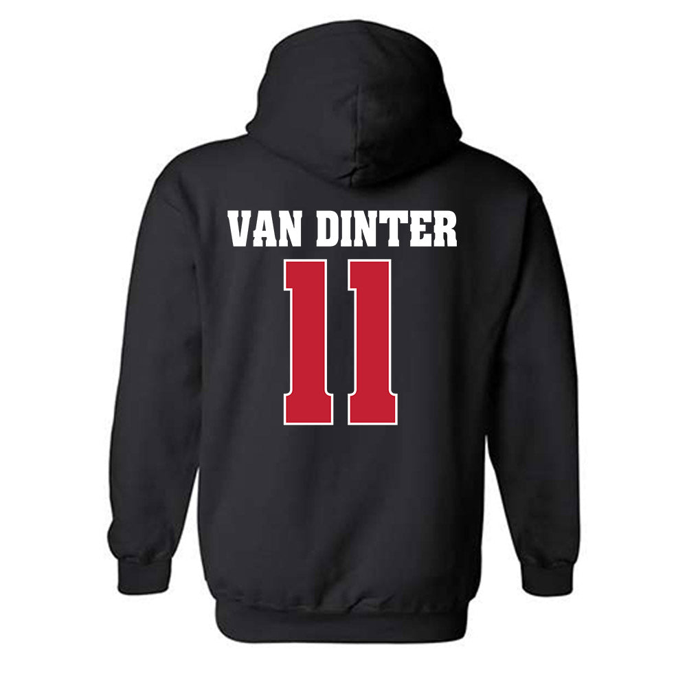 Wisconsin - NCAA Football : Carson Van Dinter - Classic Shersey Hooded Sweatshirt-1