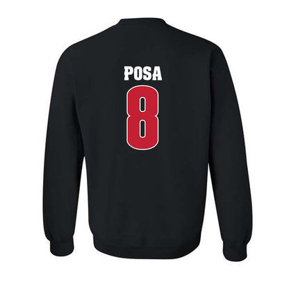 Wisconsin - NCAA Football : Mason Posa - Classic Shersey Crewneck Sweatshirt-1