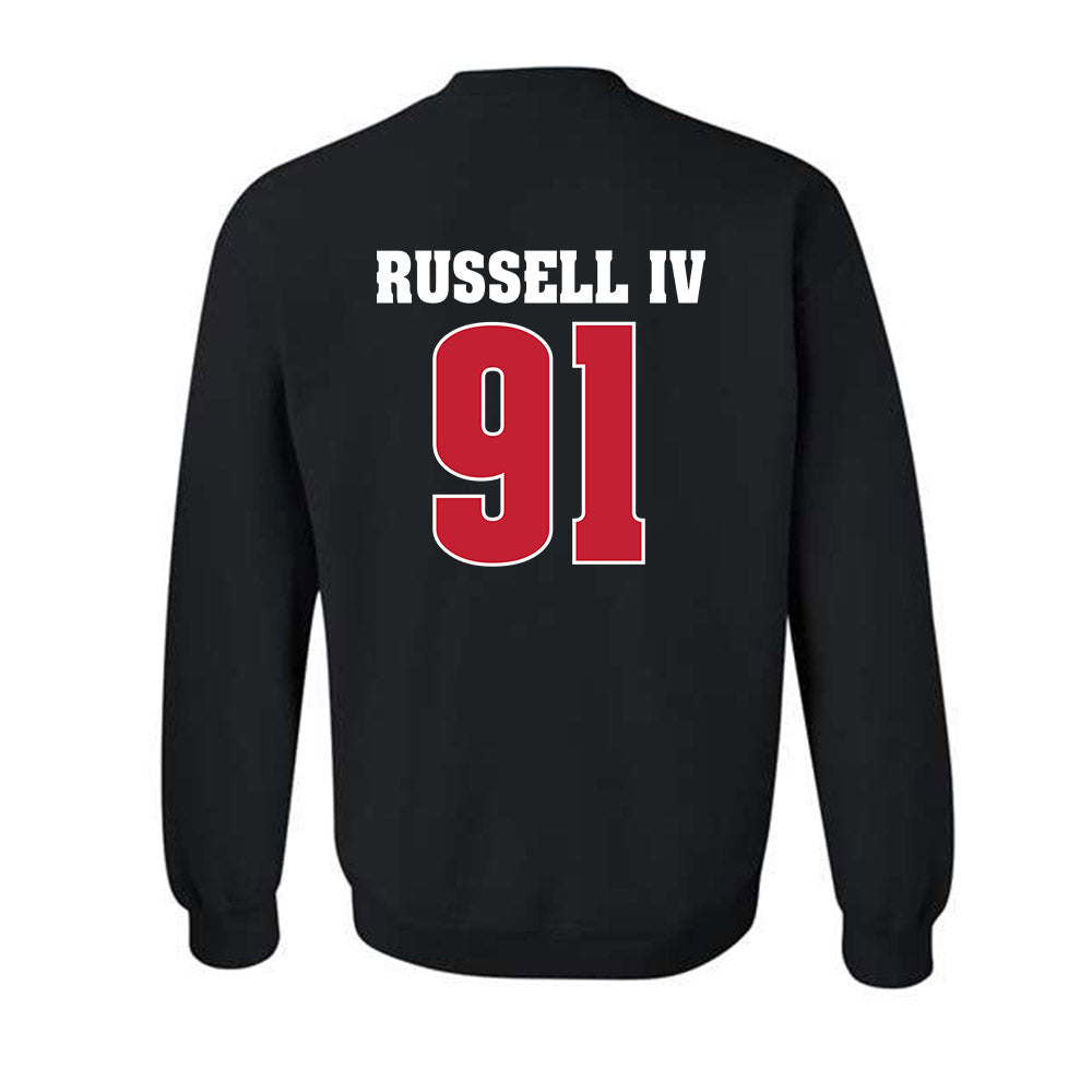 Wisconsin - NCAA Football : Hammond Russell IV - Classic Shersey Crewneck Sweatshirt-1