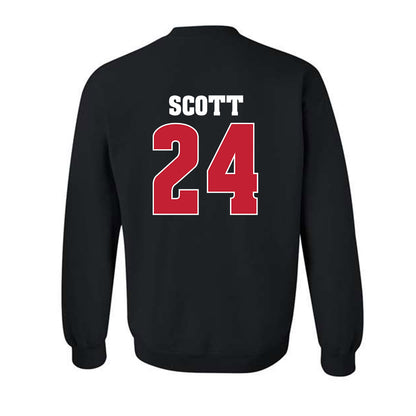 Wisconsin - NCAA Football : Jaimier Scott - Classic Shersey Crewneck Sweatshirt-1