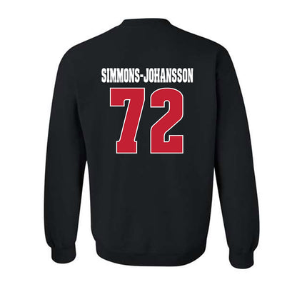 Wisconsin - NCAA Football : Lucas Simmons-Johansson - Classic Shersey Crewneck Sweatshirt-1