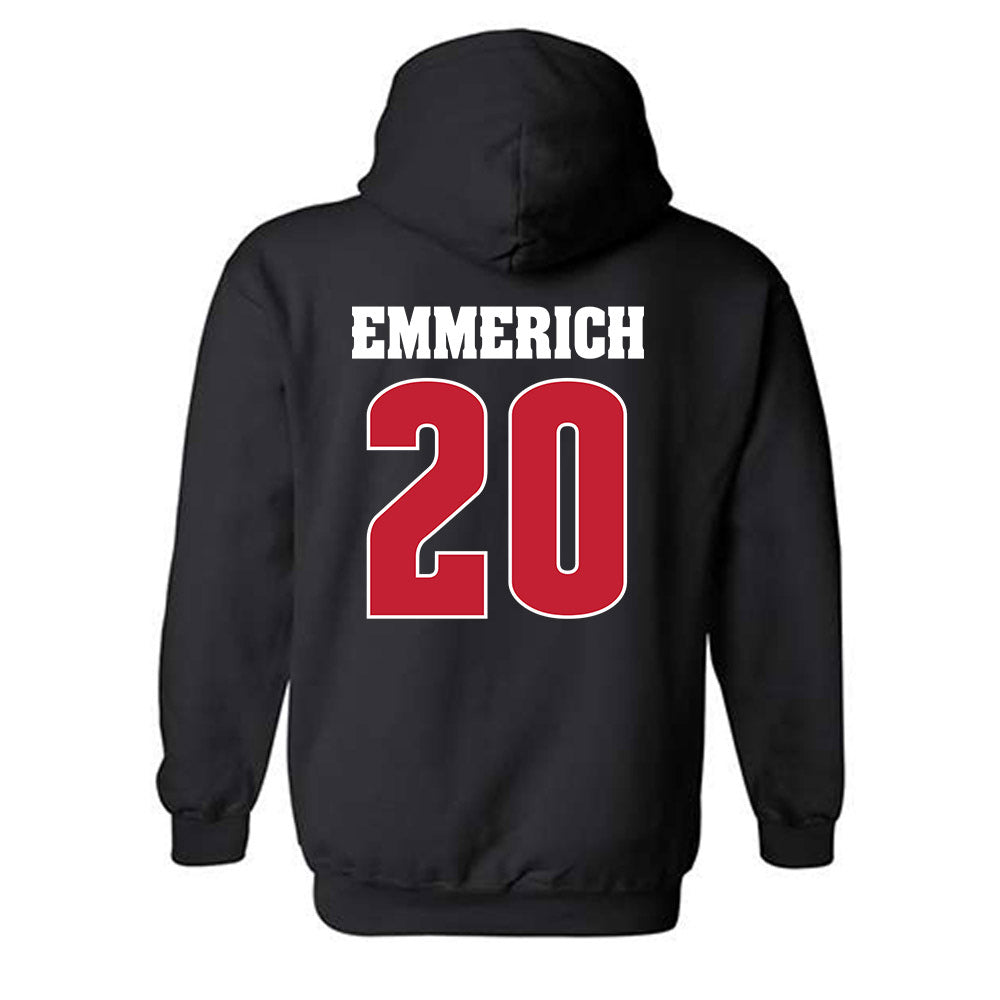 Wisconsin - NCAA Football : Luke Emmerich - Classic Shersey Hooded Sweatshirt-1