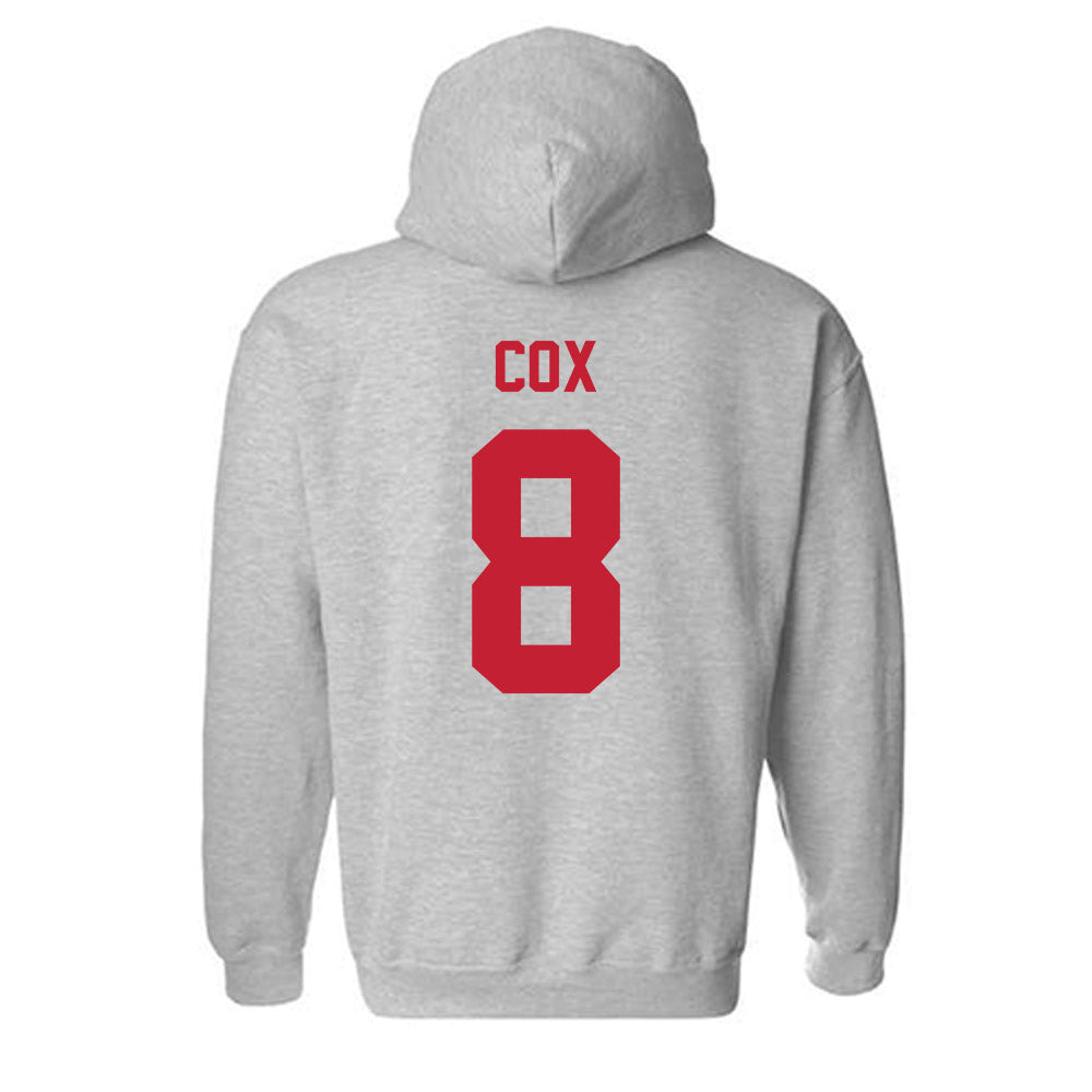 Wisconsin - NCAA Women's Soccer : Delaney Cox - Classic Shersey Hooded Sweatshirt-1