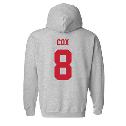 Wisconsin - NCAA Women's Soccer : Delaney Cox - Classic Shersey Hooded Sweatshirt-1