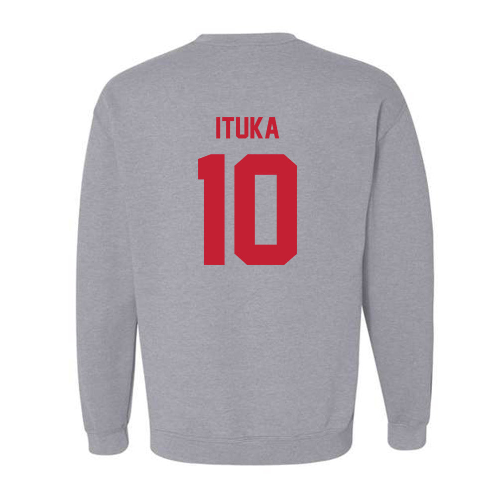 Wisconsin - NCAA Football : Gideon Ituka - Classic Shersey Crewneck Sweatshirt-1