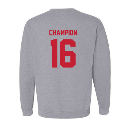 Wisconsin - NCAA Women's Volleyball : Decelise Champion - Classic Shersey Crewneck Sweatshirt-1