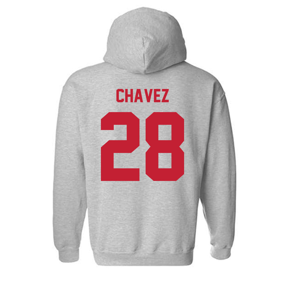 Wisconsin - NCAA Men's Soccer : Andrew Chavez - Classic Shersey Hooded Sweatshirt-1