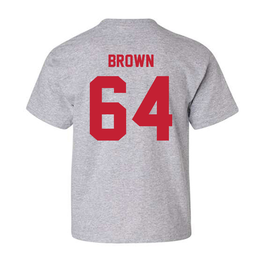 Wisconsin - NCAA Football : Evan Brown - Classic Shersey Youth T-Shirt-1