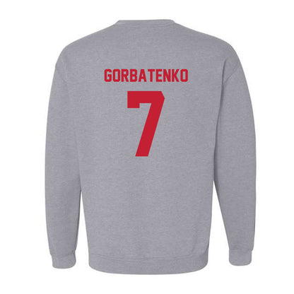 Wisconsin - NCAA Women's Ice Hockey : Kelly Gorbatenko - Classic Shersey Crewneck Sweatshirt-1