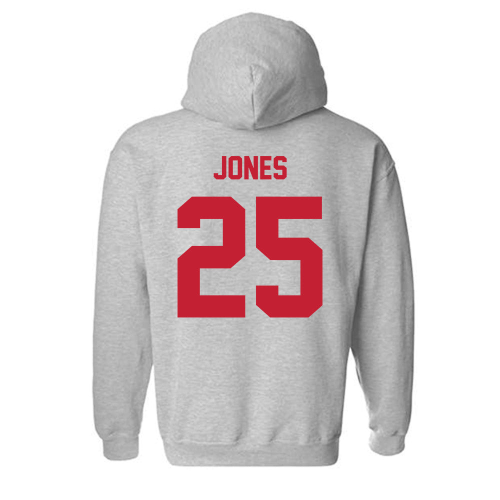 Wisconsin - NCAA Men's Soccer : Ellis Jones - Classic Shersey Hooded Sweatshirt-1