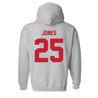 Wisconsin - NCAA Men's Soccer : Ellis Jones - Classic Shersey Hooded Sweatshirt-1