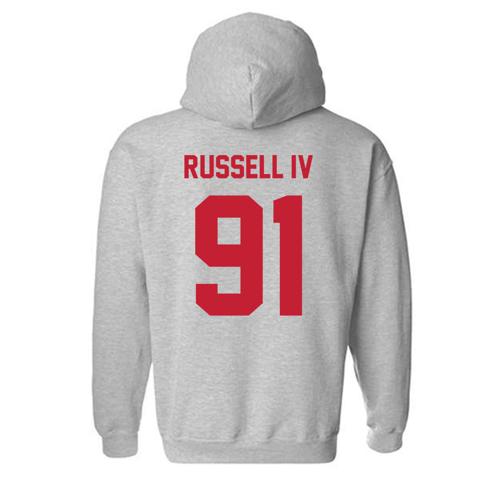 Wisconsin - NCAA Football : Hammond Russell IV - Classic Shersey Hooded Sweatshirt-1