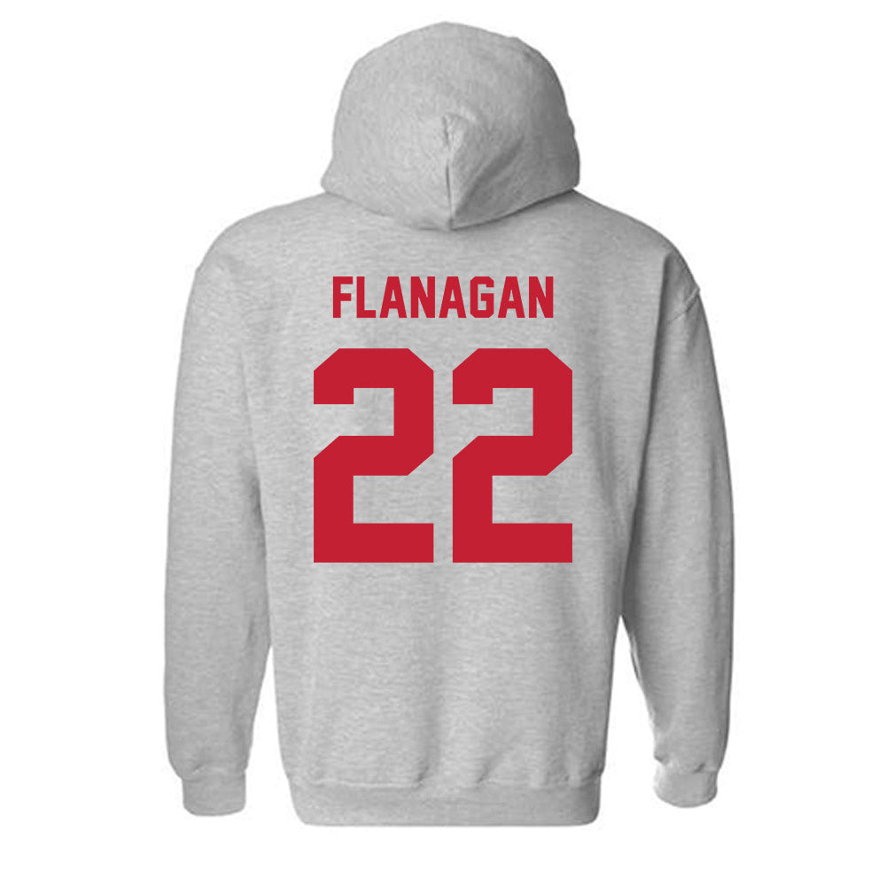 Wisconsin - NCAA Women's Volleyball : Audrey Flanagan - Classic Shersey Hooded Sweatshirt-1