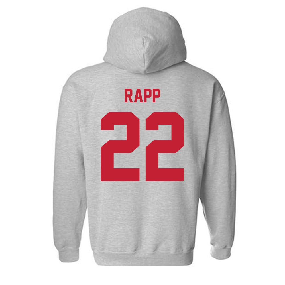 Wisconsin - NCAA Men's Basketball : Austin Rapp - Classic Shersey Hooded Sweatshirt-1
