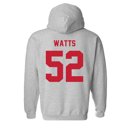 Wisconsin - NCAA Football : Hardy Watts - Classic Shersey Hooded Sweatshirt-1