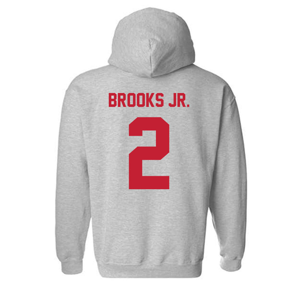 Wisconsin - NCAA Football : Chris Brooks Jr. - Classic Shersey Hooded Sweatshirt-1