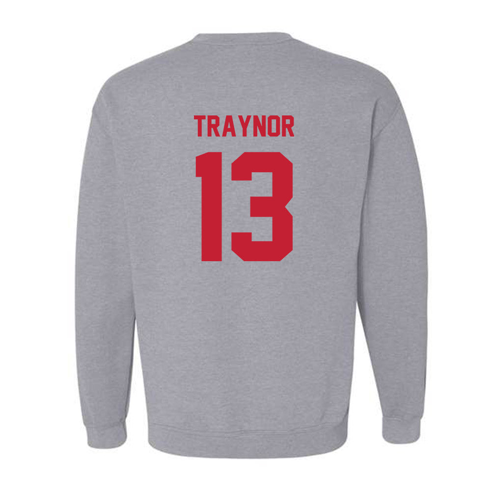 Wisconsin - NCAA Football : Matthew Traynor - Classic Shersey Crewneck Sweatshirt-1