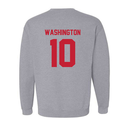Wisconsin - NCAA Football : Jahmare Washington - Classic Shersey Crewneck Sweatshirt-1