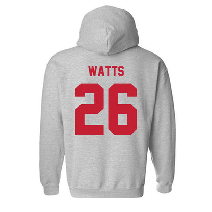 Wisconsin - NCAA Football : Kahni Watts - Classic Shersey Hooded Sweatshirt-1