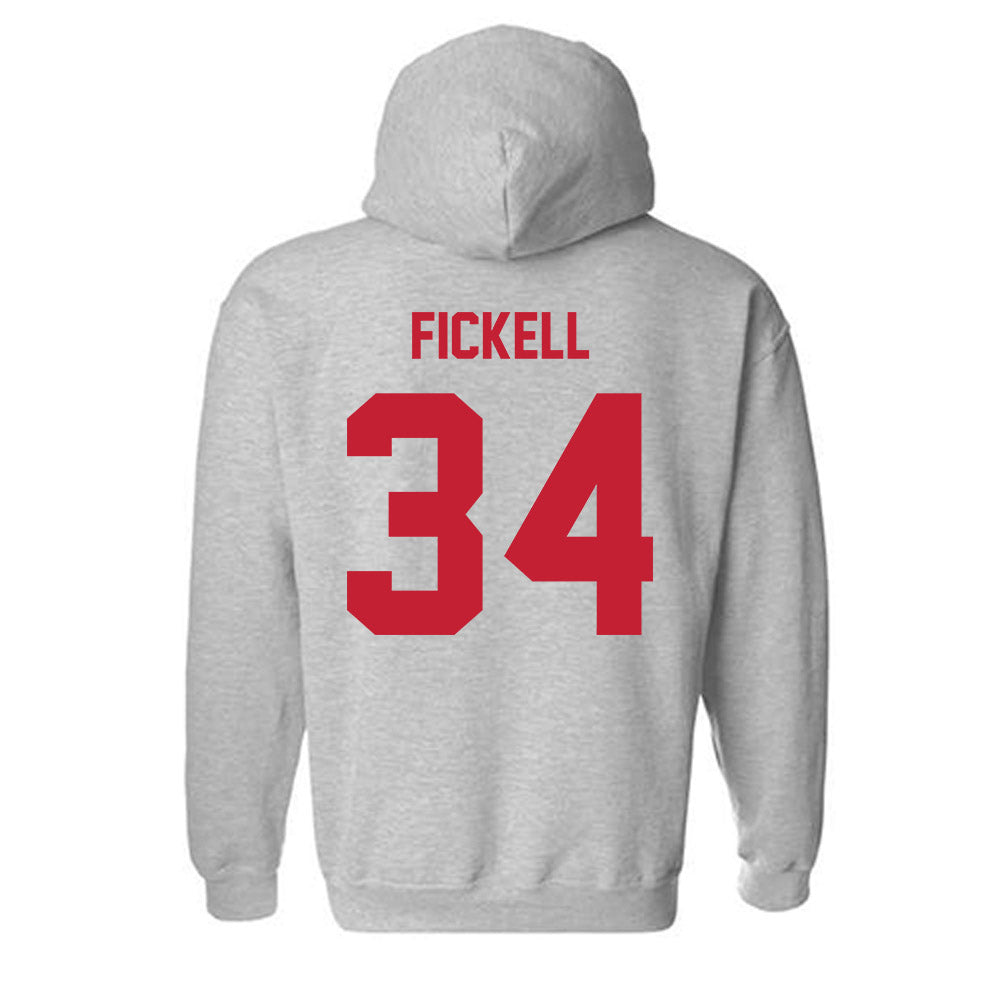 Wisconsin - NCAA Football : Ashton Fickell - Classic Shersey Hooded Sweatshirt-1