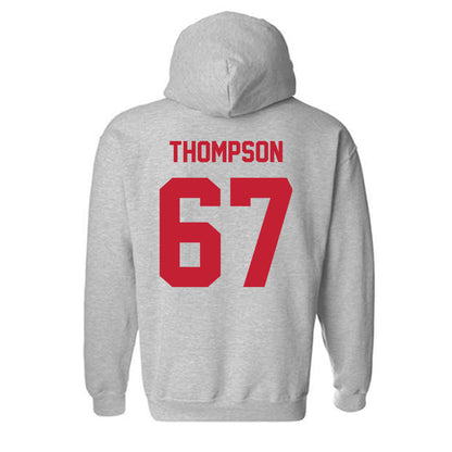 Wisconsin - NCAA Women's Volleyball : Halle Thompson - Classic Shersey Hooded Sweatshirt-1