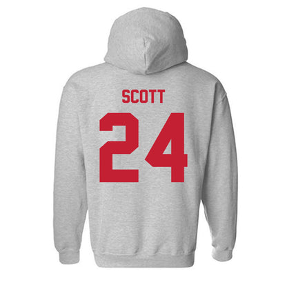 Wisconsin - NCAA Football : Jaimier Scott - Classic Shersey Hooded Sweatshirt-1
