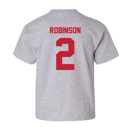 Wisconsin - NCAA Football : Javan Robinson - Classic Shersey Youth T-Shirt-1