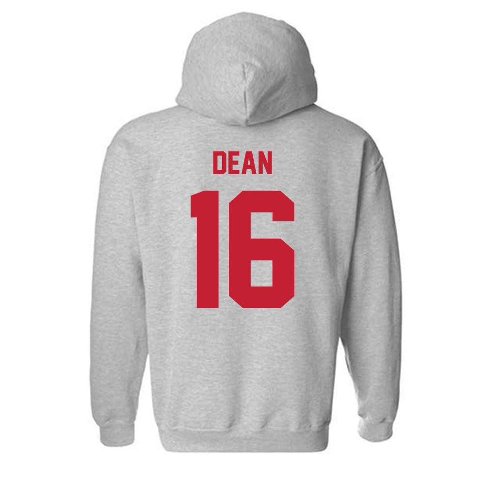 Wisconsin - NCAA Football : Grant Dean - Classic Shersey Hooded Sweatshirt-1