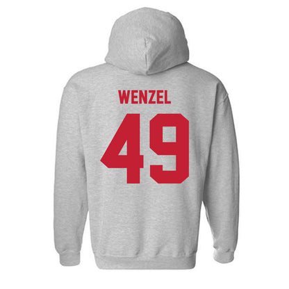 Wisconsin - NCAA Football : Ben Wenzel - Classic Shersey Hooded Sweatshirt-1