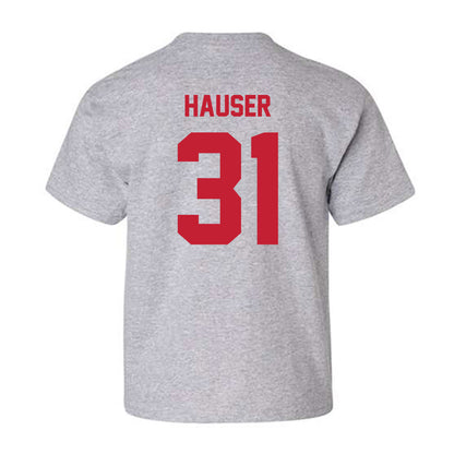 Wisconsin - NCAA Men's Ice Hockey : Daniel Hauser - Classic Shersey Youth T-Shirt-1