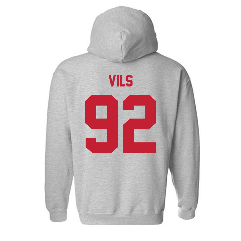 Wisconsin - NCAA Football : Nolan Vils - Classic Shersey Hooded Sweatshirt-1