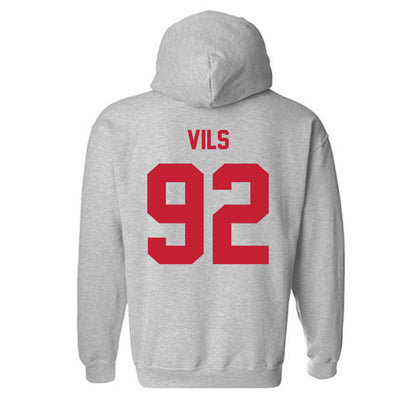 Wisconsin - NCAA Football : Nolan Vils - Classic Shersey Hooded Sweatshirt-1