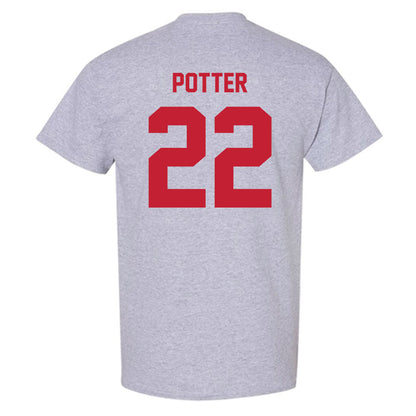 Wisconsin - NCAA Women's Ice Hockey : Laney Potter - Classic Shersey T-Shirt-1