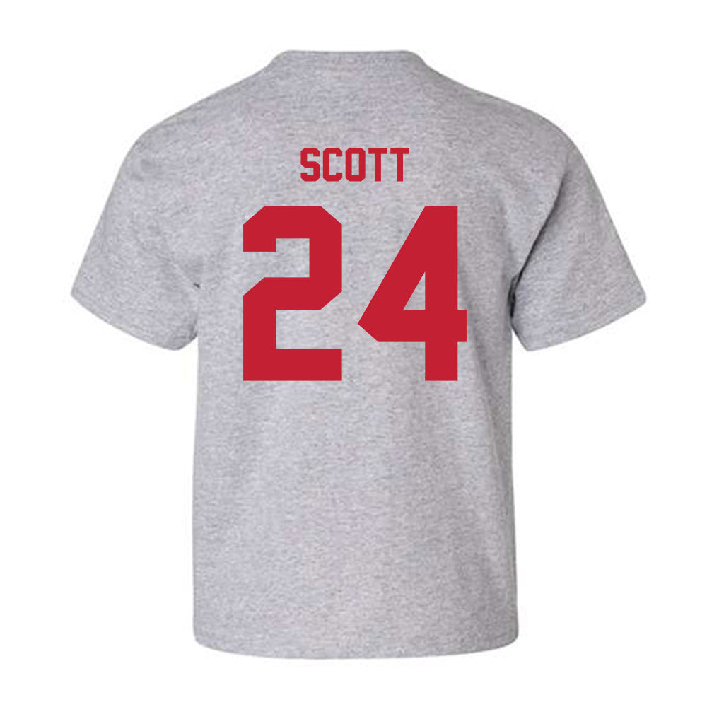 Wisconsin - NCAA Football : Jaimier Scott - Classic Shersey Youth T-Shirt-1