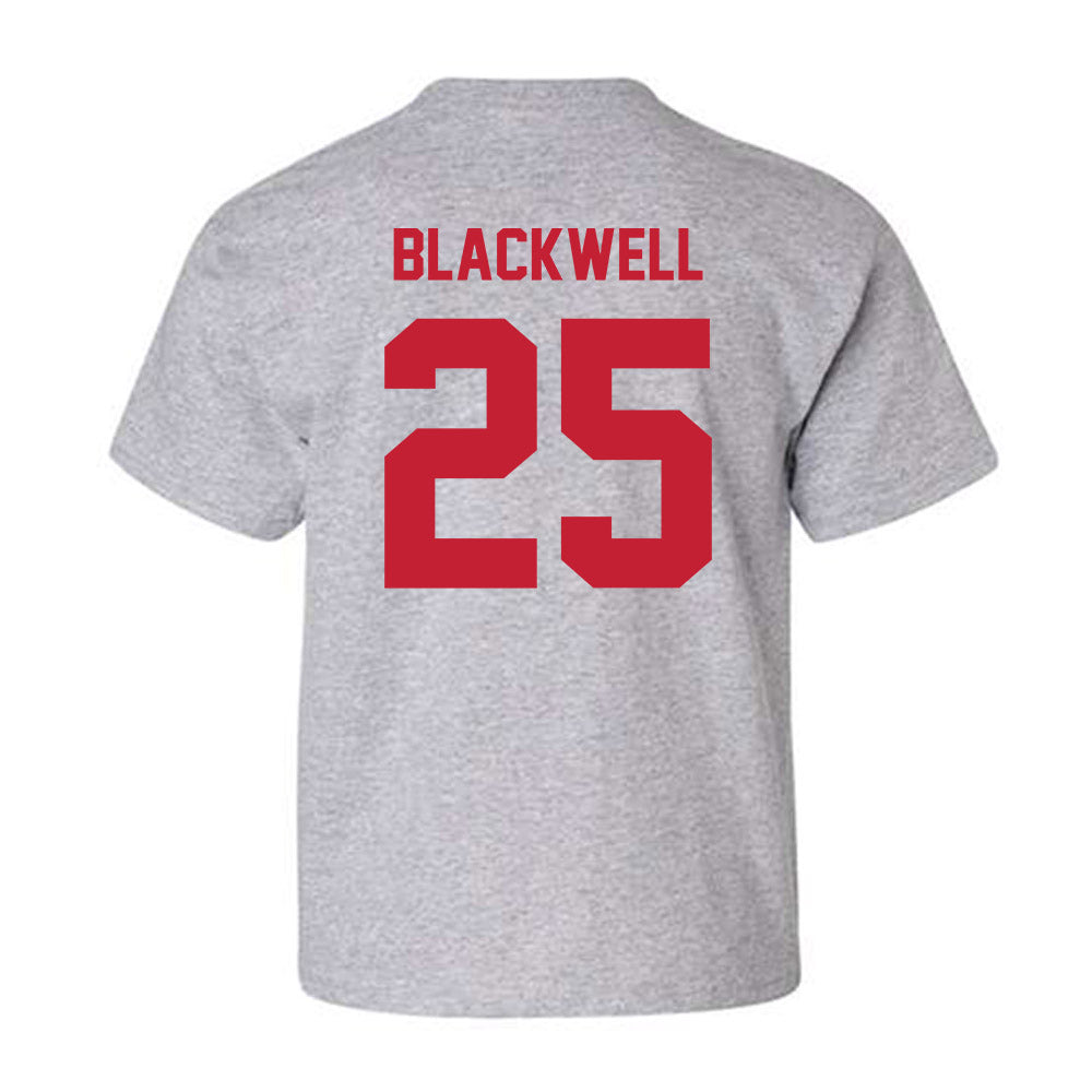 Wisconsin - NCAA Men's Basketball : John Blackwell - Classic Shersey Youth T-Shirt-1