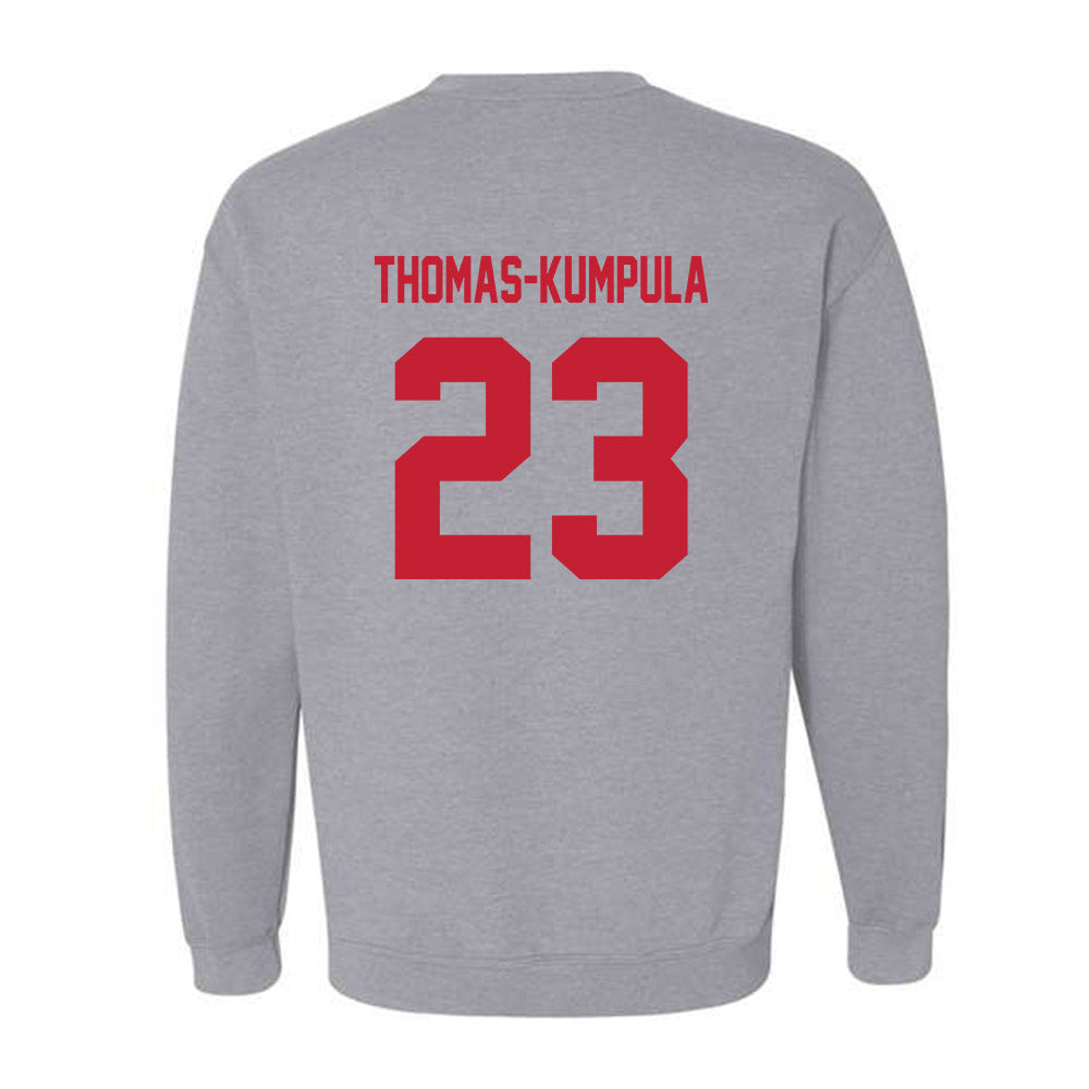 Wisconsin - NCAA Football : Davion Thomas-Kumpula - Classic Shersey Crewneck Sweatshirt-1