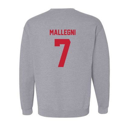 Wisconsin - NCAA Women's Basketball : Teagan Mallegni - Classic Shersey Crewneck Sweatshirt-1