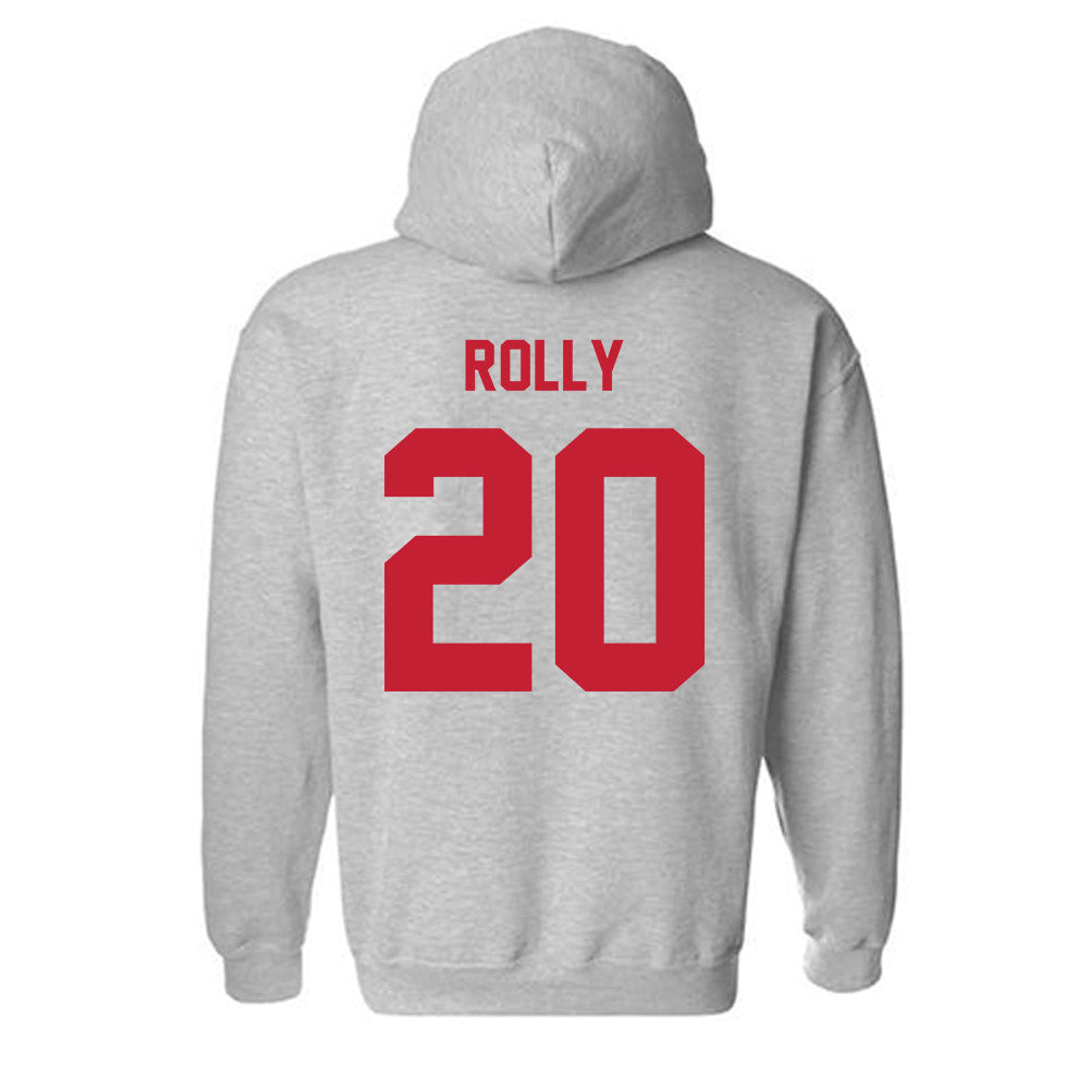 Wisconsin - NCAA Women's Soccer : Calypso Rolly - Classic Shersey Hooded Sweatshirt-1