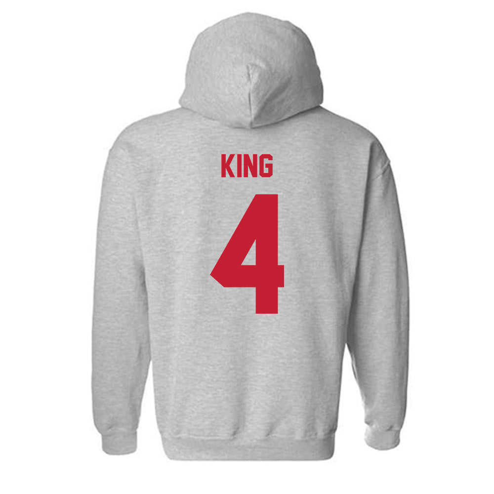 Wisconsin - NCAA Softball : Emma King - Classic Shersey Hooded Sweatshirt-1