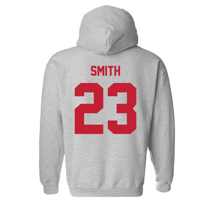 Wisconsin - NCAA Men's Soccer : Will Smith - Classic Shersey Hooded Sweatshirt-1