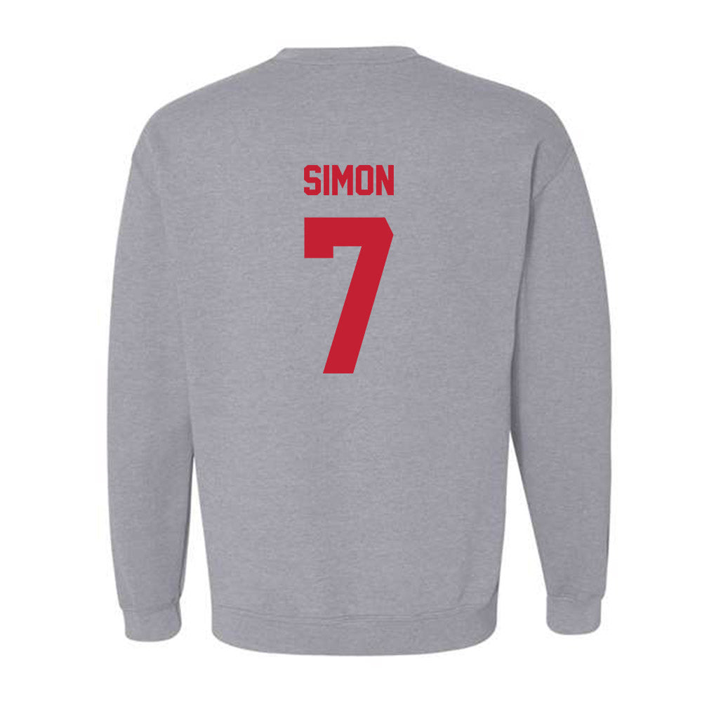 Wisconsin - NCAA Women's Volleyball : Kristen Simon - Classic Shersey Crewneck Sweatshirt-1