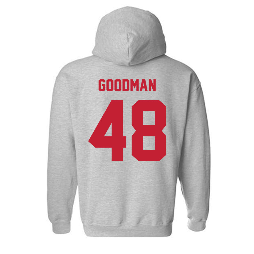 Wisconsin - NCAA Football : Andrew Goodman - Classic Shersey Hooded Sweatshirt-1