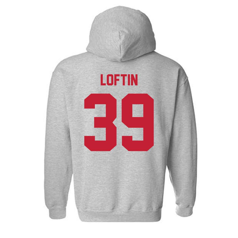 Wisconsin - NCAA Football : Jayden Loftin - Classic Shersey Hooded Sweatshirt-1