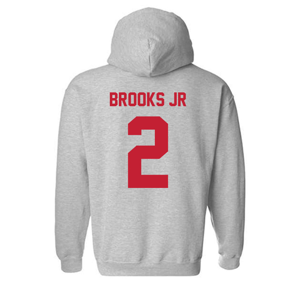 Wisconsin - NCAA Football : Chris Brooks Jr - Classic Shersey Hooded Sweatshirt-1