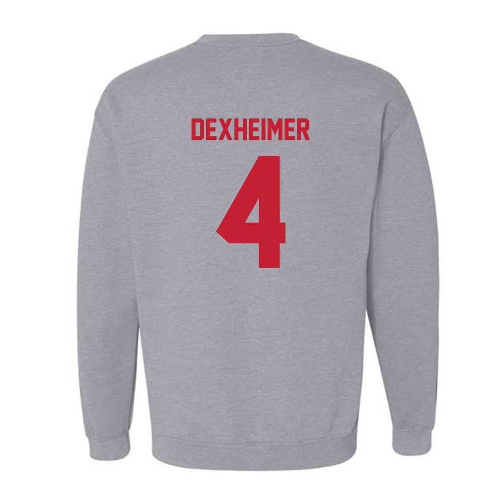 Wisconsin - NCAA Men's Ice Hockey : Ben Dexheimer - Classic Shersey Crewneck Sweatshirt-1