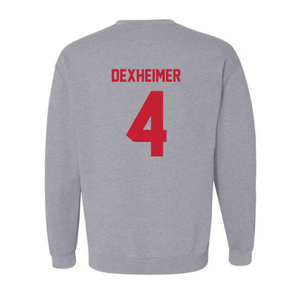 Wisconsin - NCAA Men's Ice Hockey : Ben Dexheimer - Classic Shersey Crewneck Sweatshirt-1