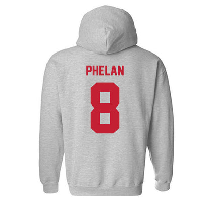 Wisconsin - NCAA Men's Ice Hockey : Jack Phelan - Classic Shersey Hooded Sweatshirt-1